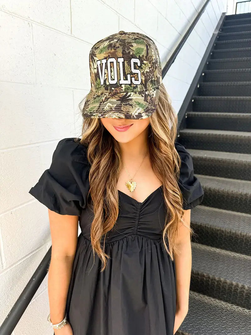Camo "VOLS" Embroidered Hat