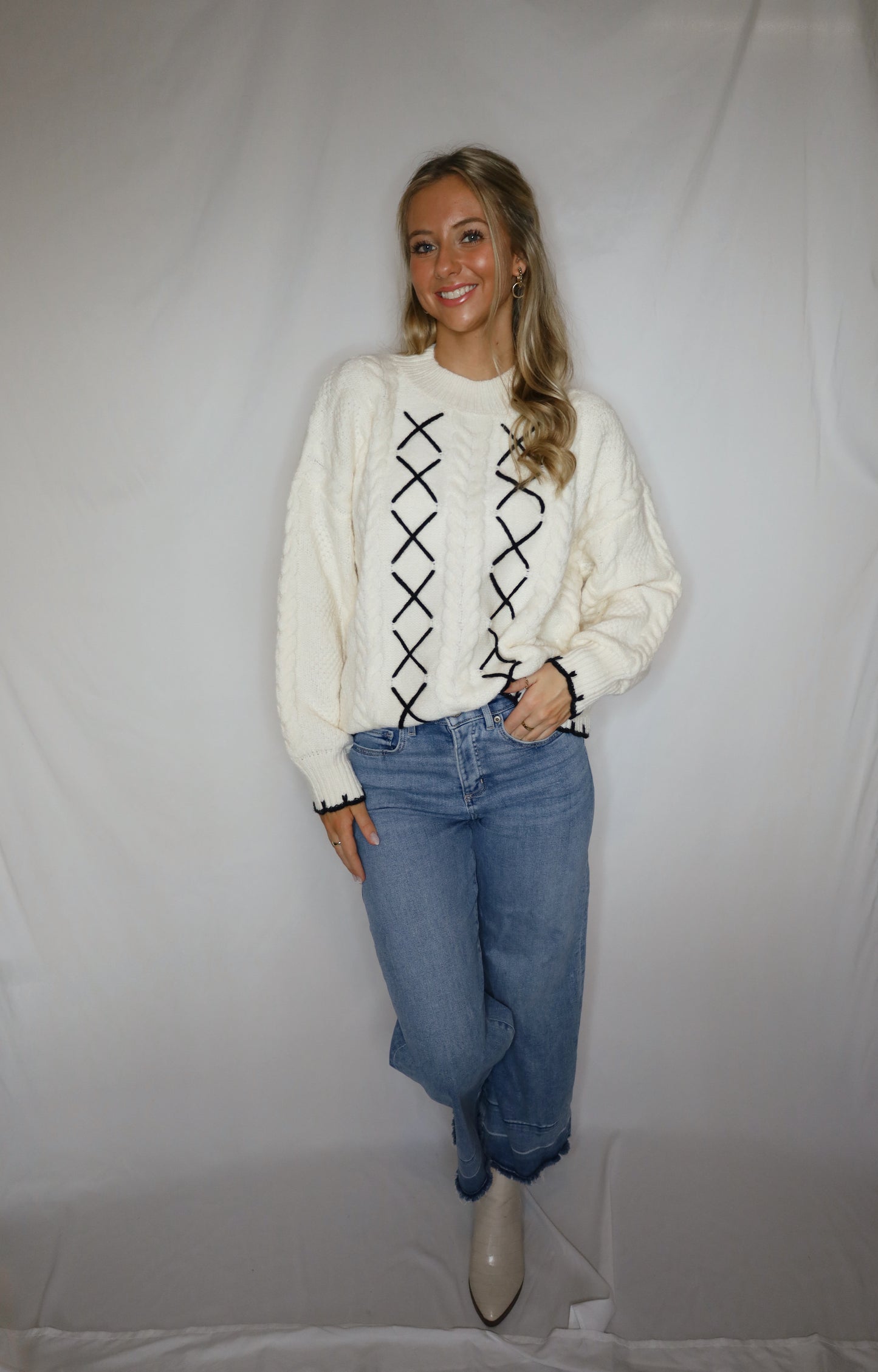 Baylor Oversized Cable Sweater