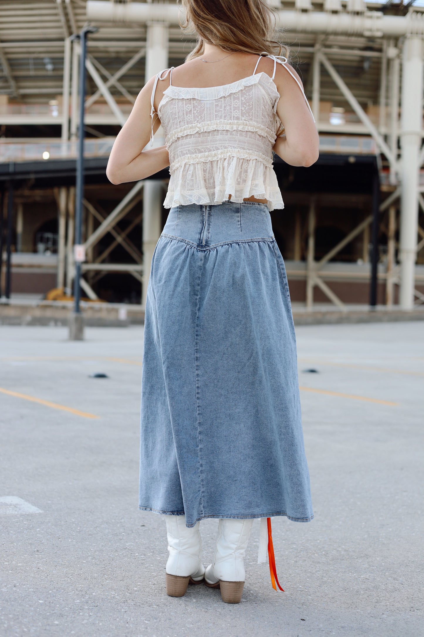 Sweetheart Denim Skirt