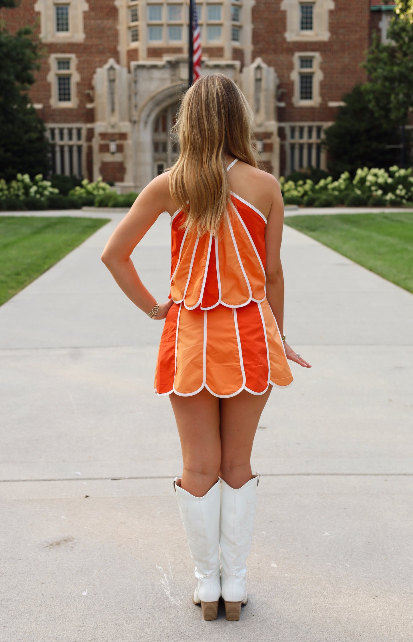 Orange Crush Skirt Set
