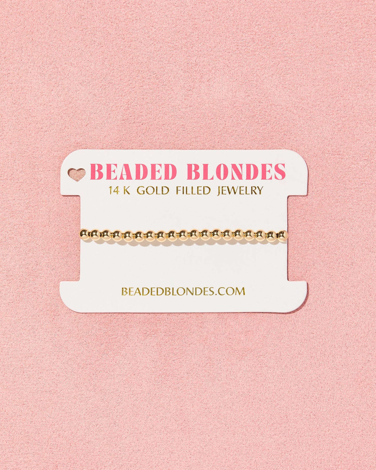 Beaded Blondes 4MM Gold Beaded Bracelet