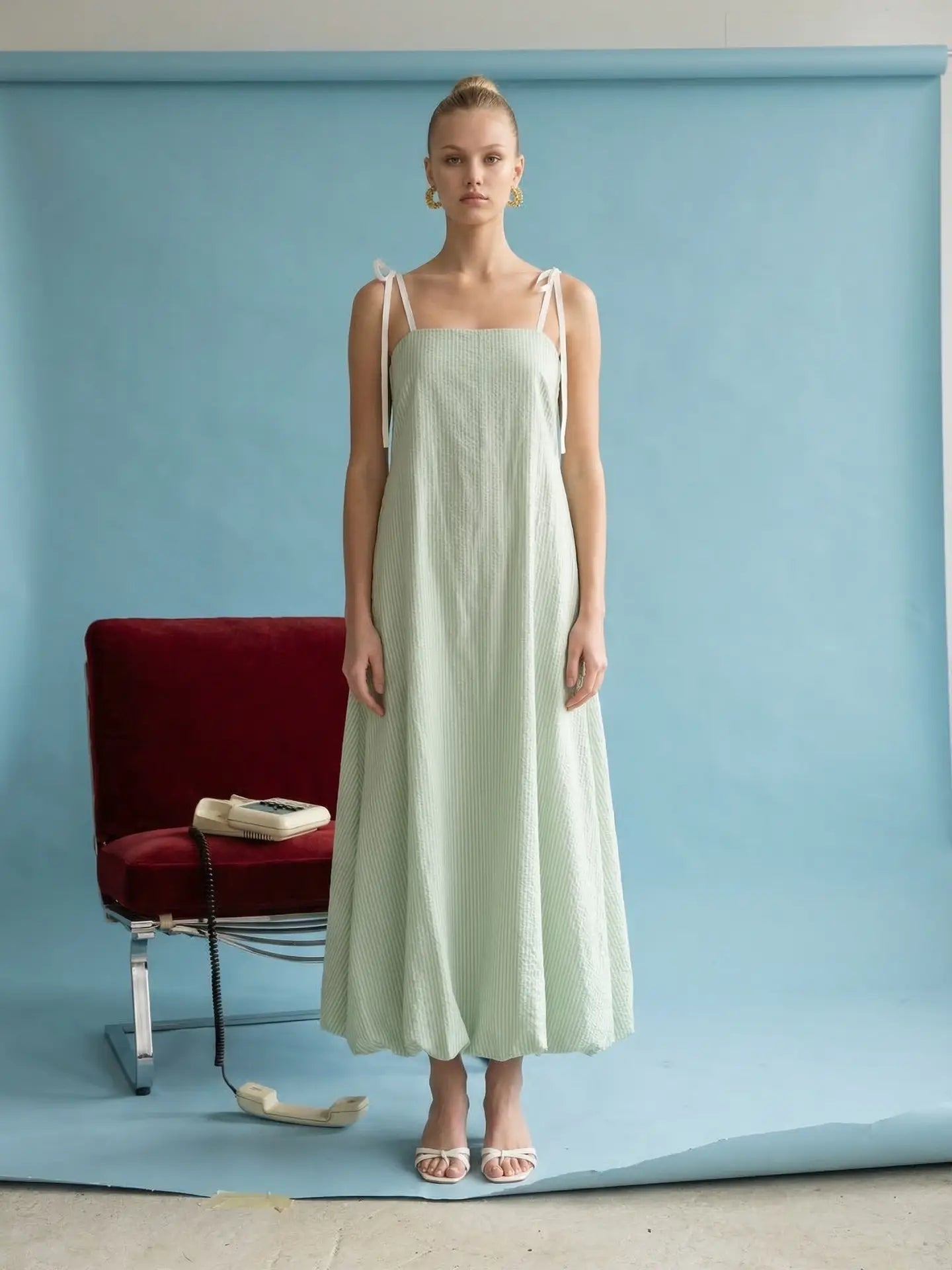 Blythe Bubble Midi Dress