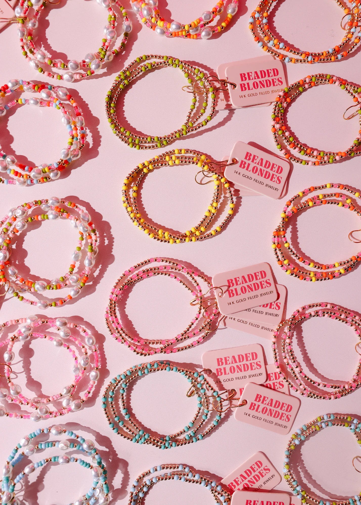 Beaded Blondes Flamingo Bracelet