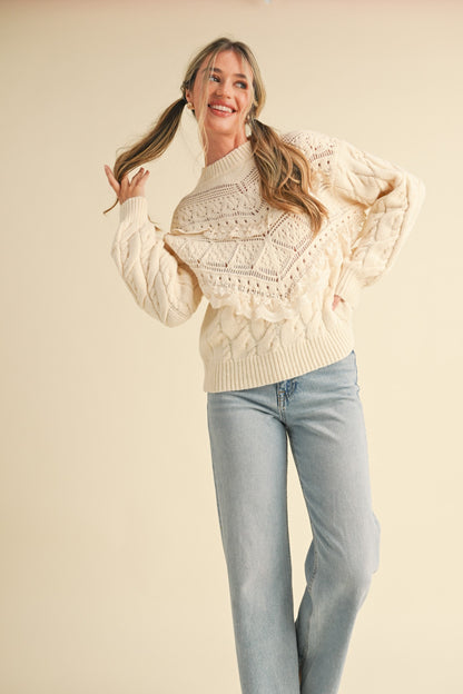 Katie Lace Detail Sweater