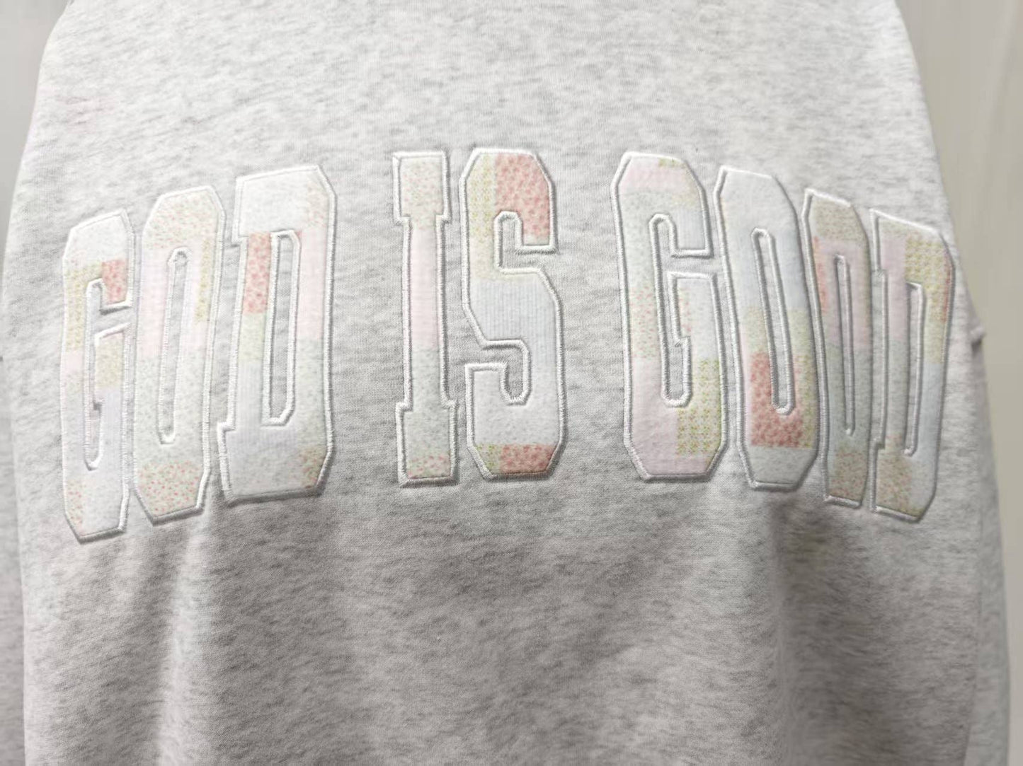 God Is Good Embroidered Sweatshirt