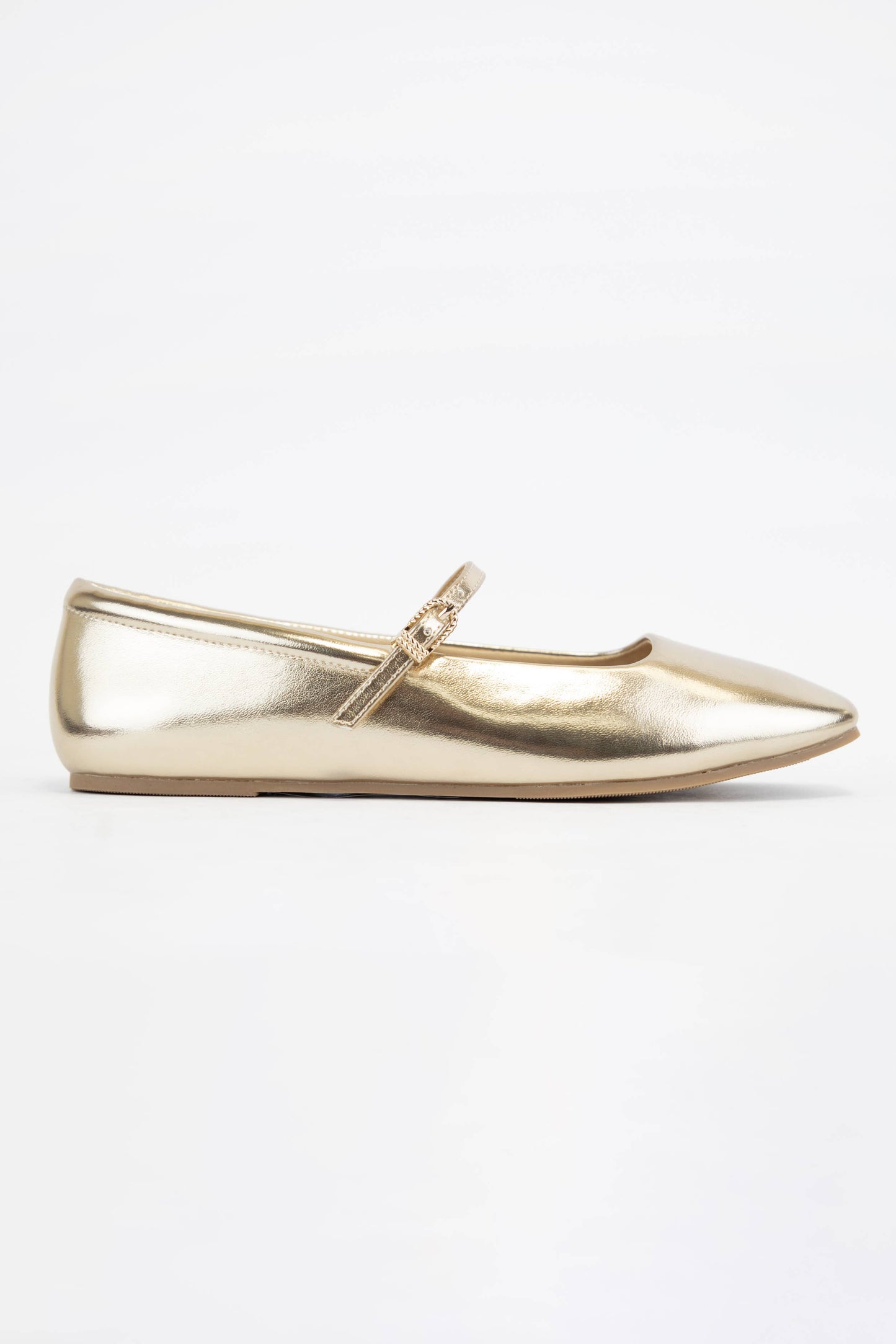 Kiana Mary Jane Ballet Flats- GOLD