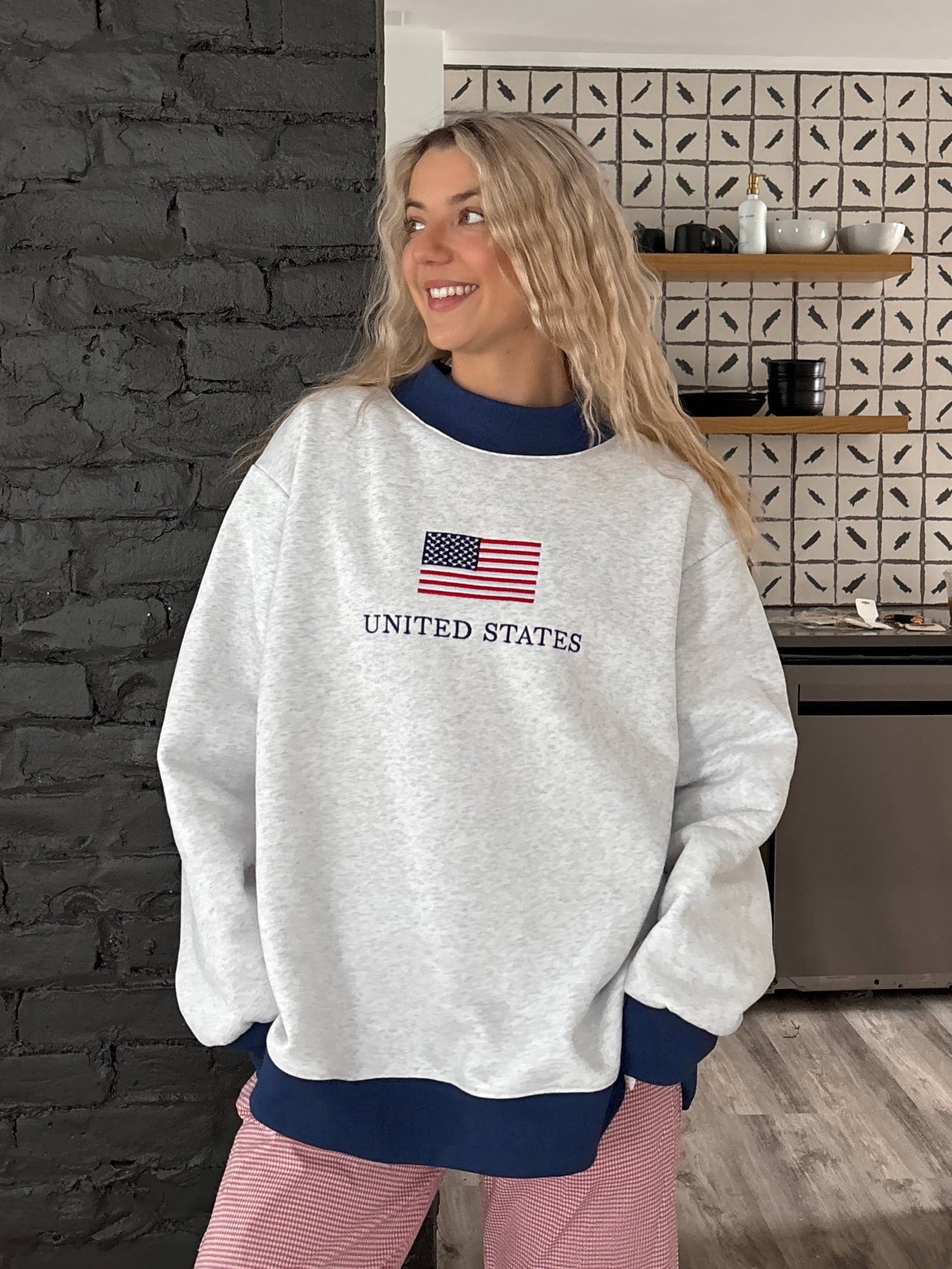 United States Flag Mockneck