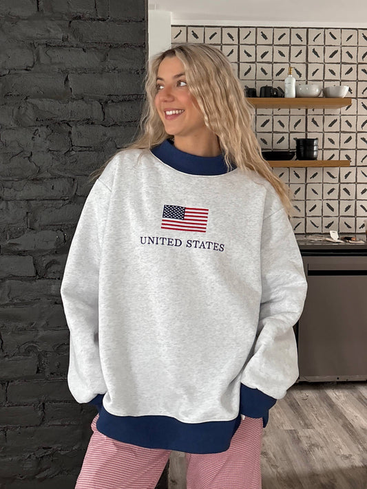 United States Flag Mockneck