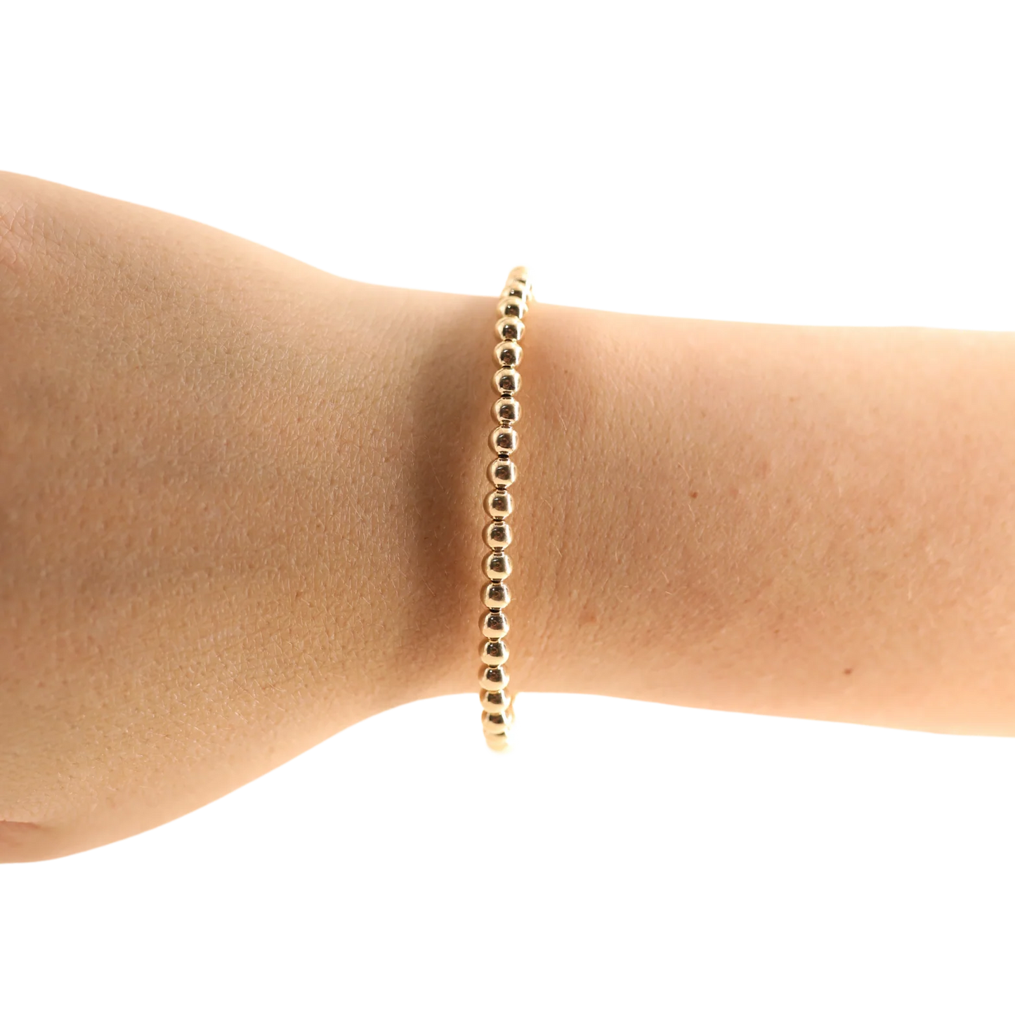 Beaded Blondes 4MM Gold Beaded Bracelet