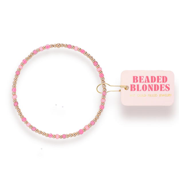 Beaded Blondes Flamingo Bracelet