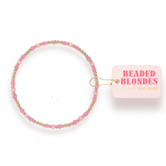 Beaded Blondes Flamingo Bracelet