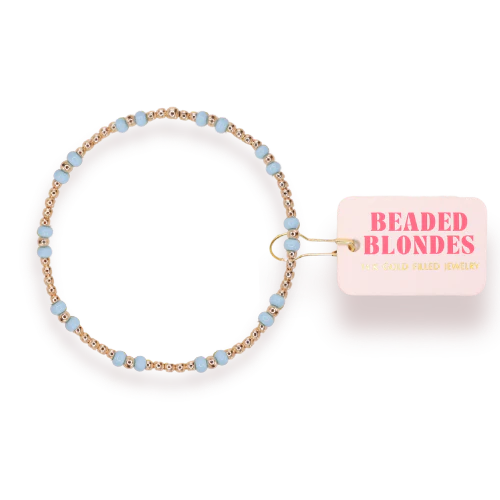 Beaded Blondes Powder Blue Hazel Bracelet
