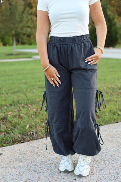 Ayla Ribbon Tie Jogger Pant