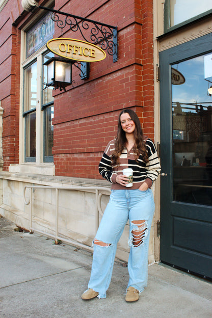 What You're Missing Color Block Sweater