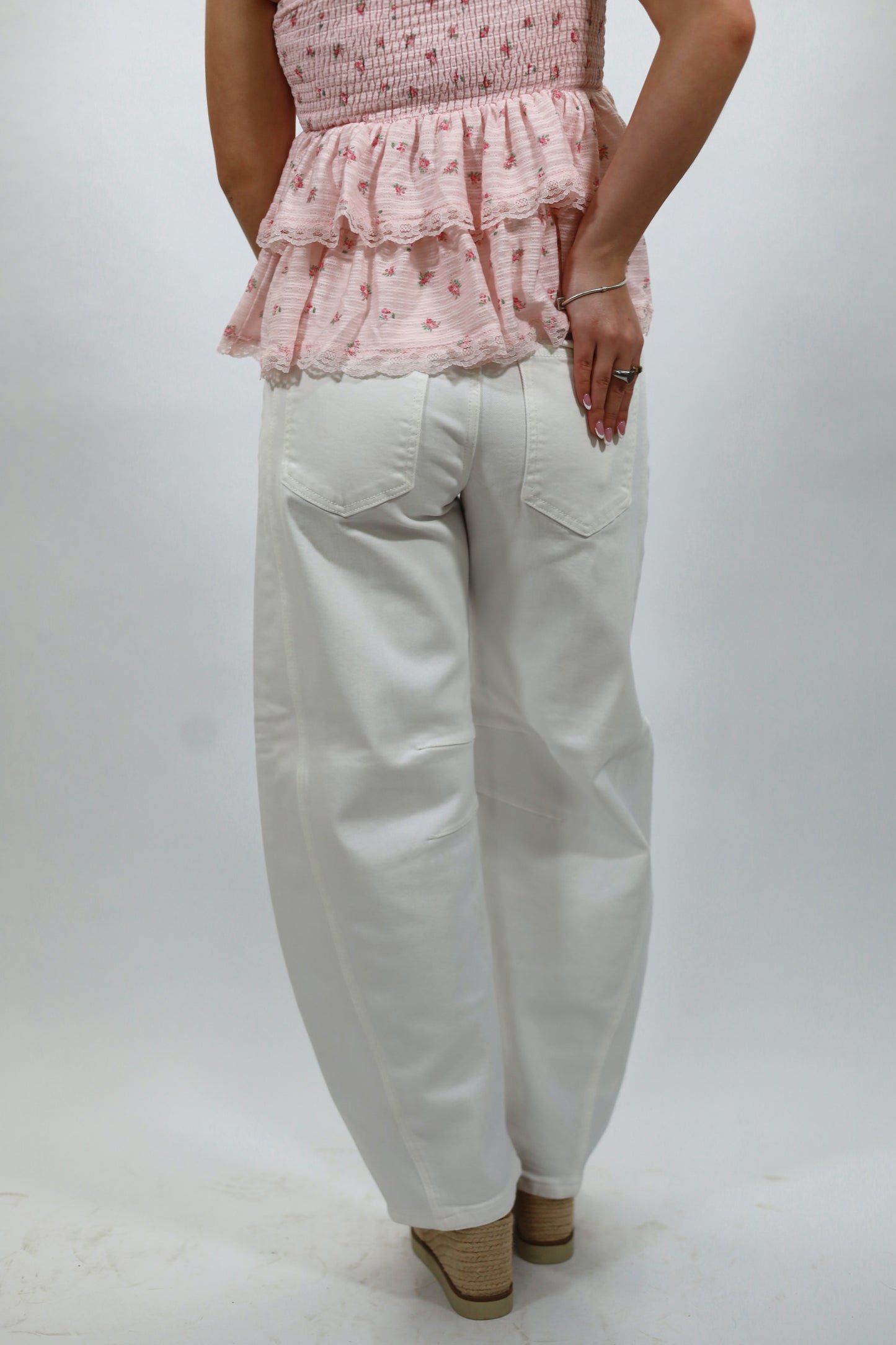 Slouchy Ankle Barrel Pants