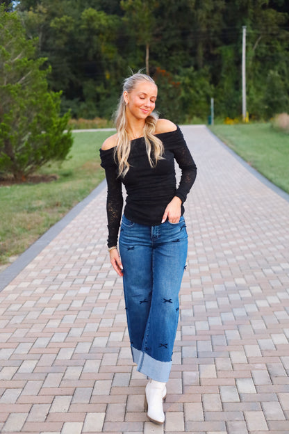 Olivia Off Shoulder Lace Top