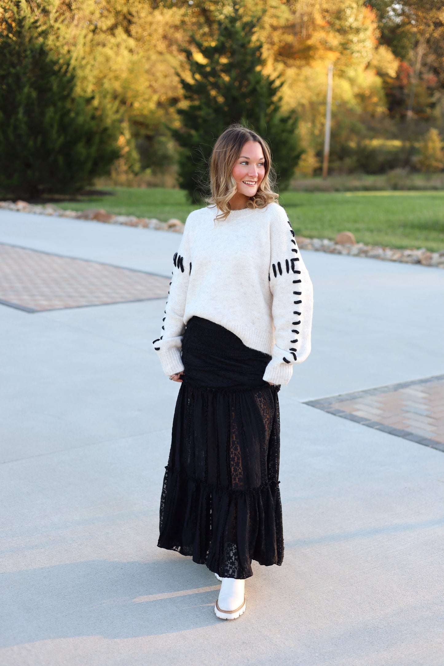 Eliana Lace Maxi Skirt