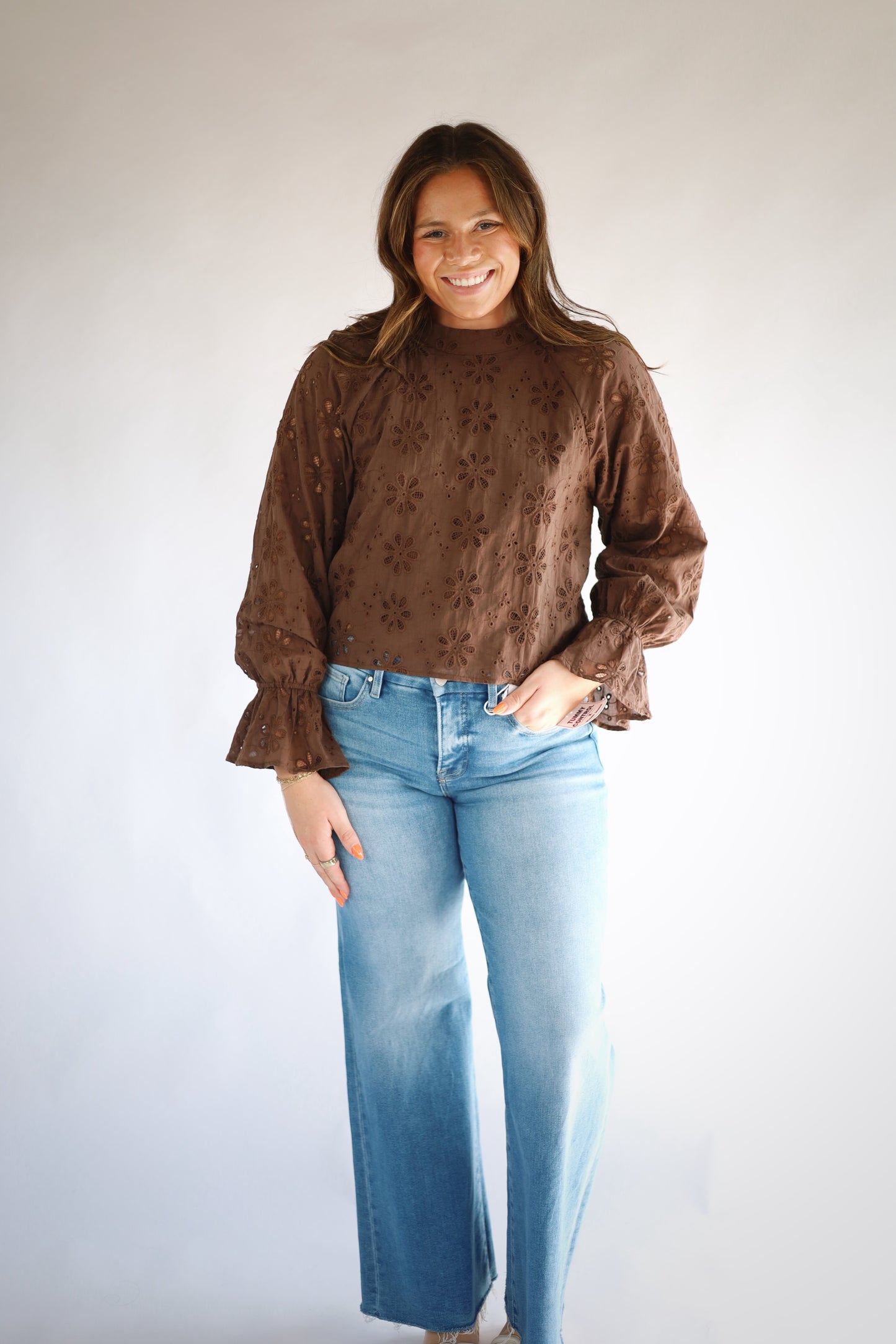 Kalani Eyelet Top