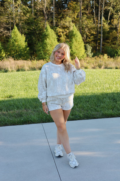 Woodland Camo Crewneck Set- Natural