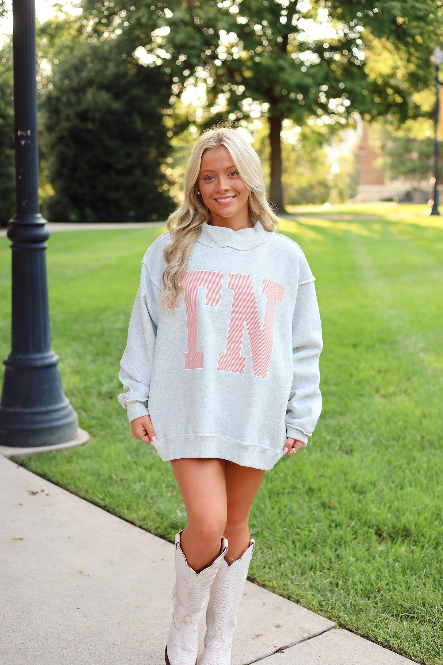 TN Stripe Mockneck