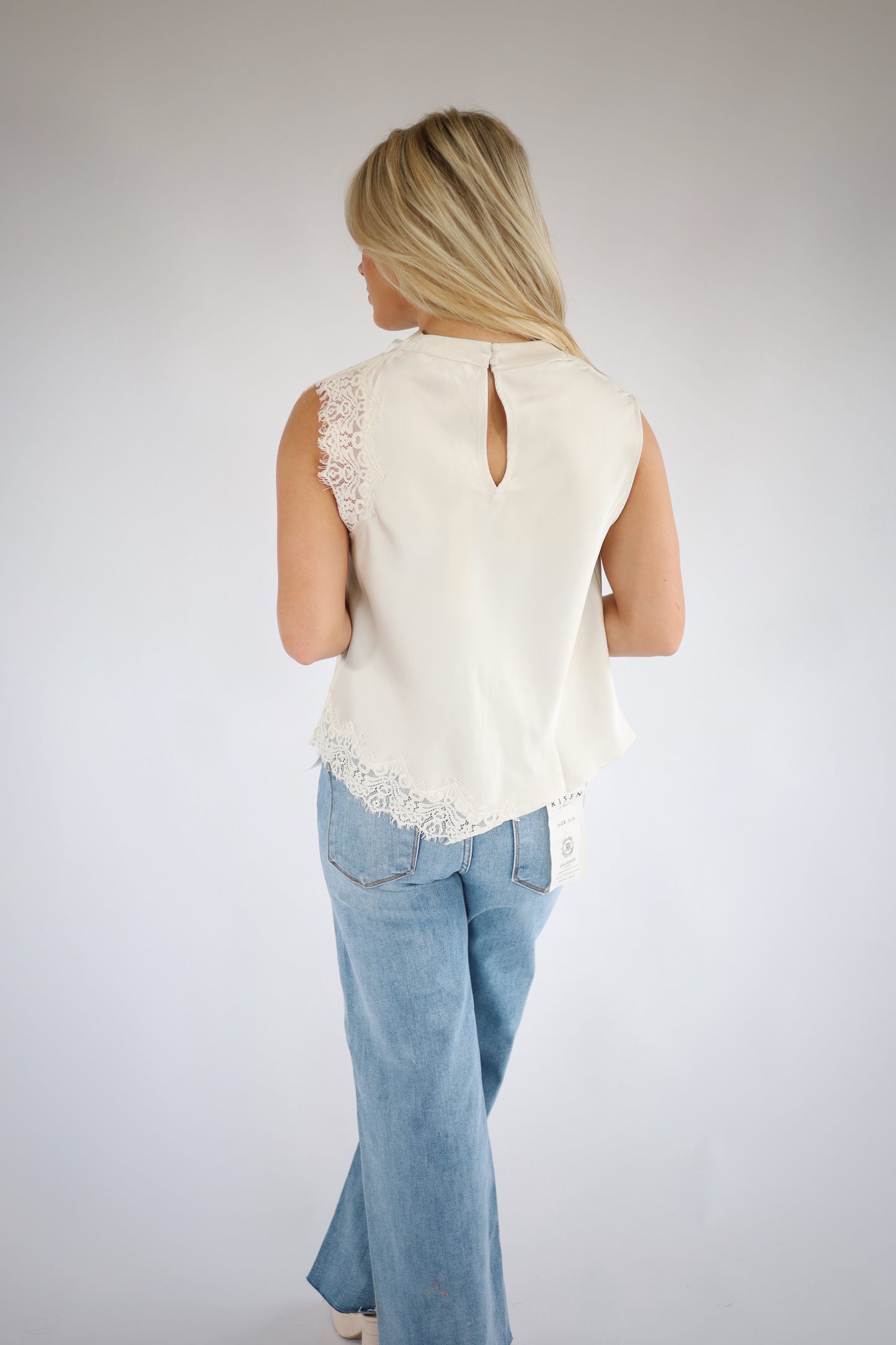 Champagne High Neck Top