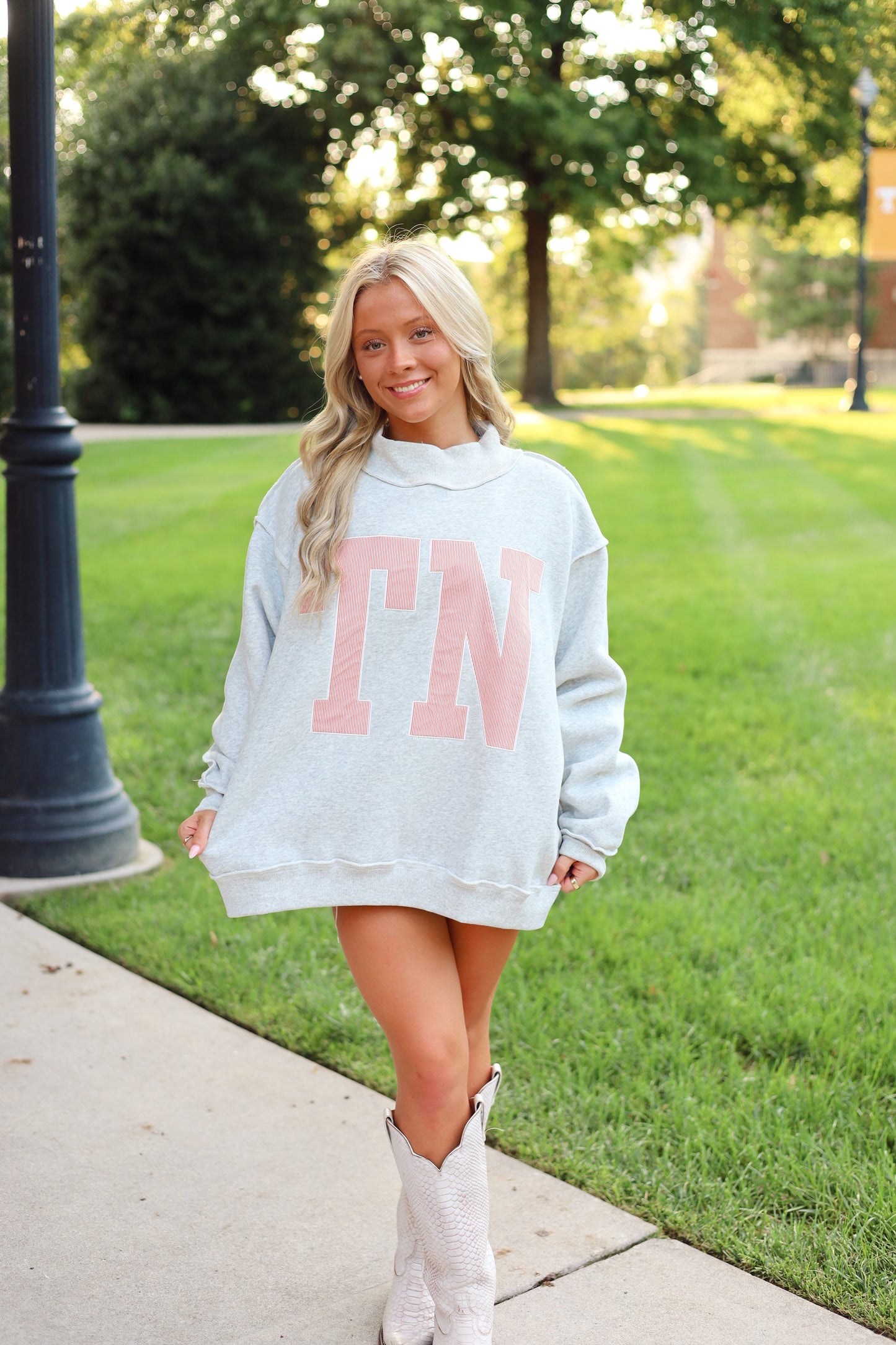 TN Stripe Mockneck