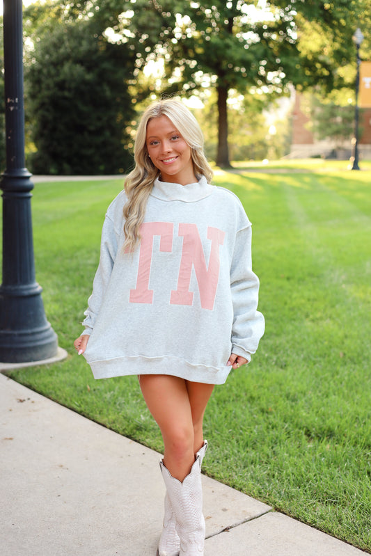 TN Stripe Mockneck