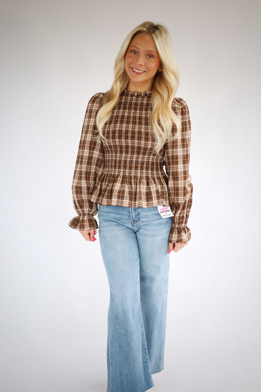 Blaire Smocked Ruffle Top