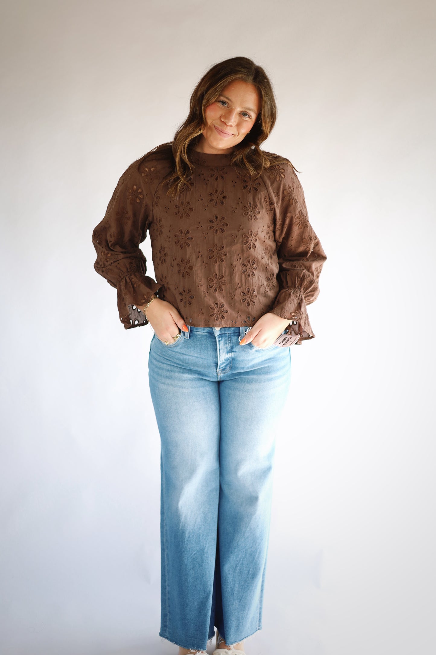 Kalani Eyelet Top