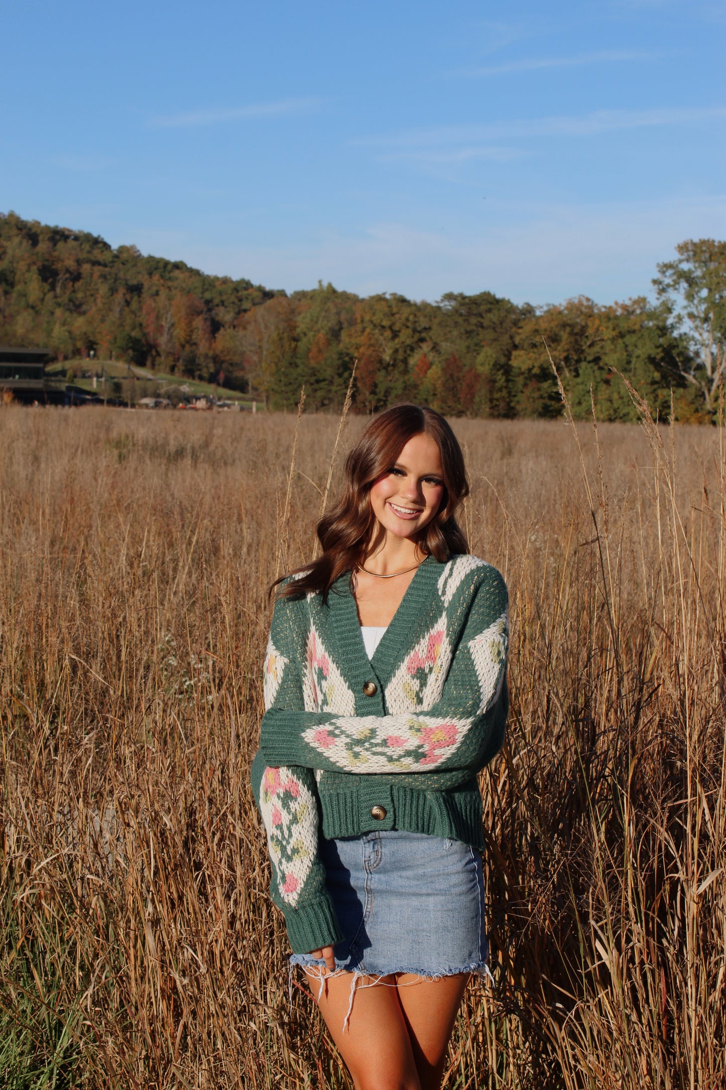 Floral Button Sweater