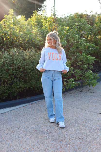 VOLS checker embroidered sweatshirt