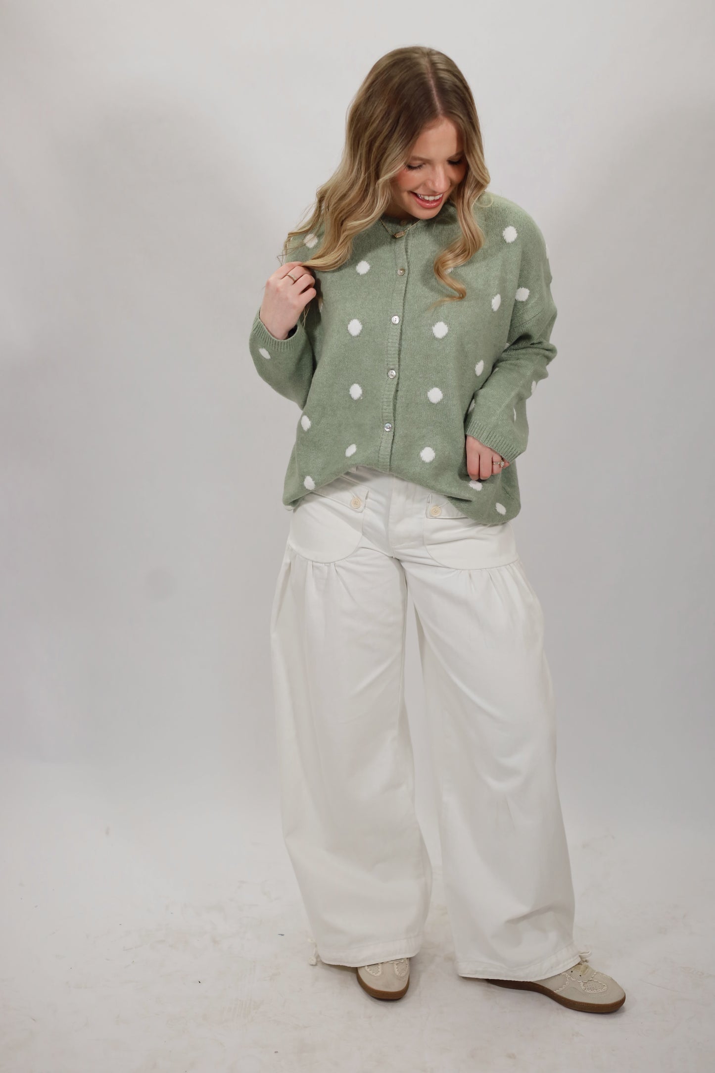 Perri Polkadot Cardigan