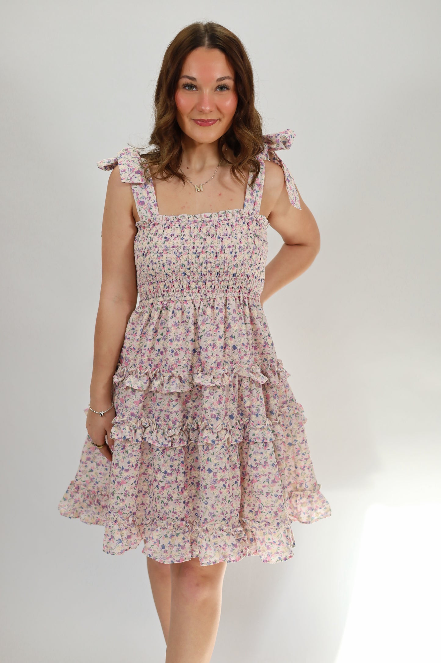Ditsy Floral Ruffled Mini Dress