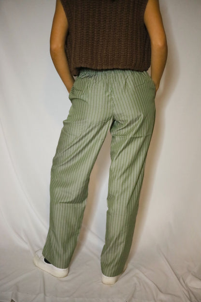 Olive Stripe Pant