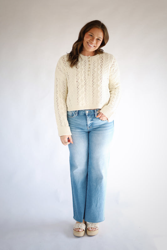 Ember Button Sweater
