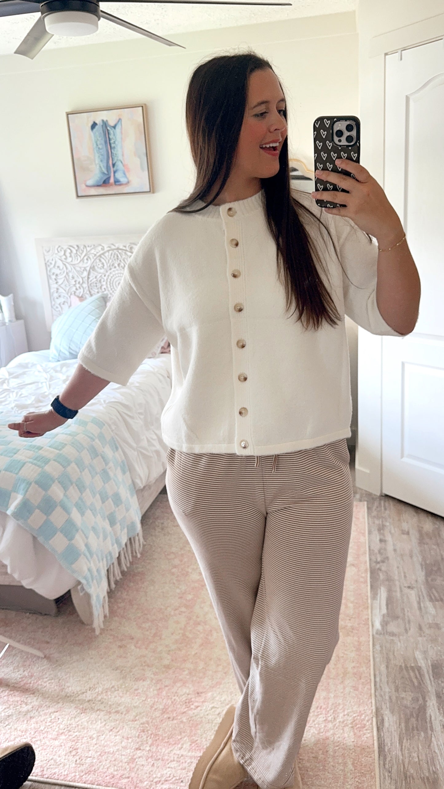 Indie Striped Knit Pants