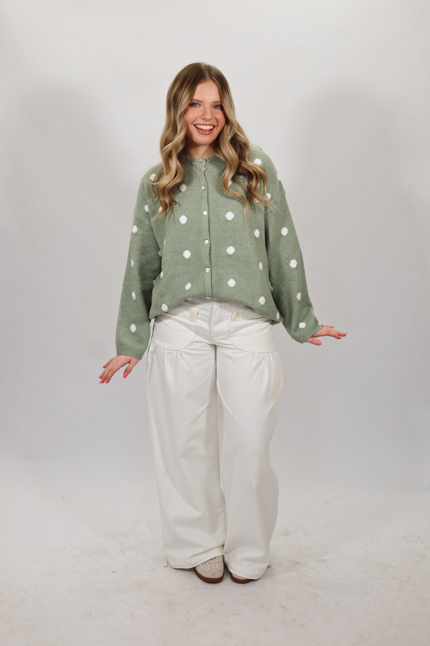 Perri Polkadot Cardigan