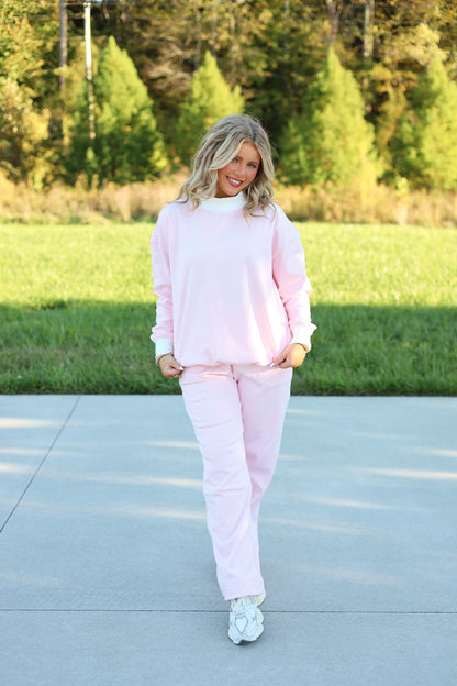 Raegan Pink Stripe Set