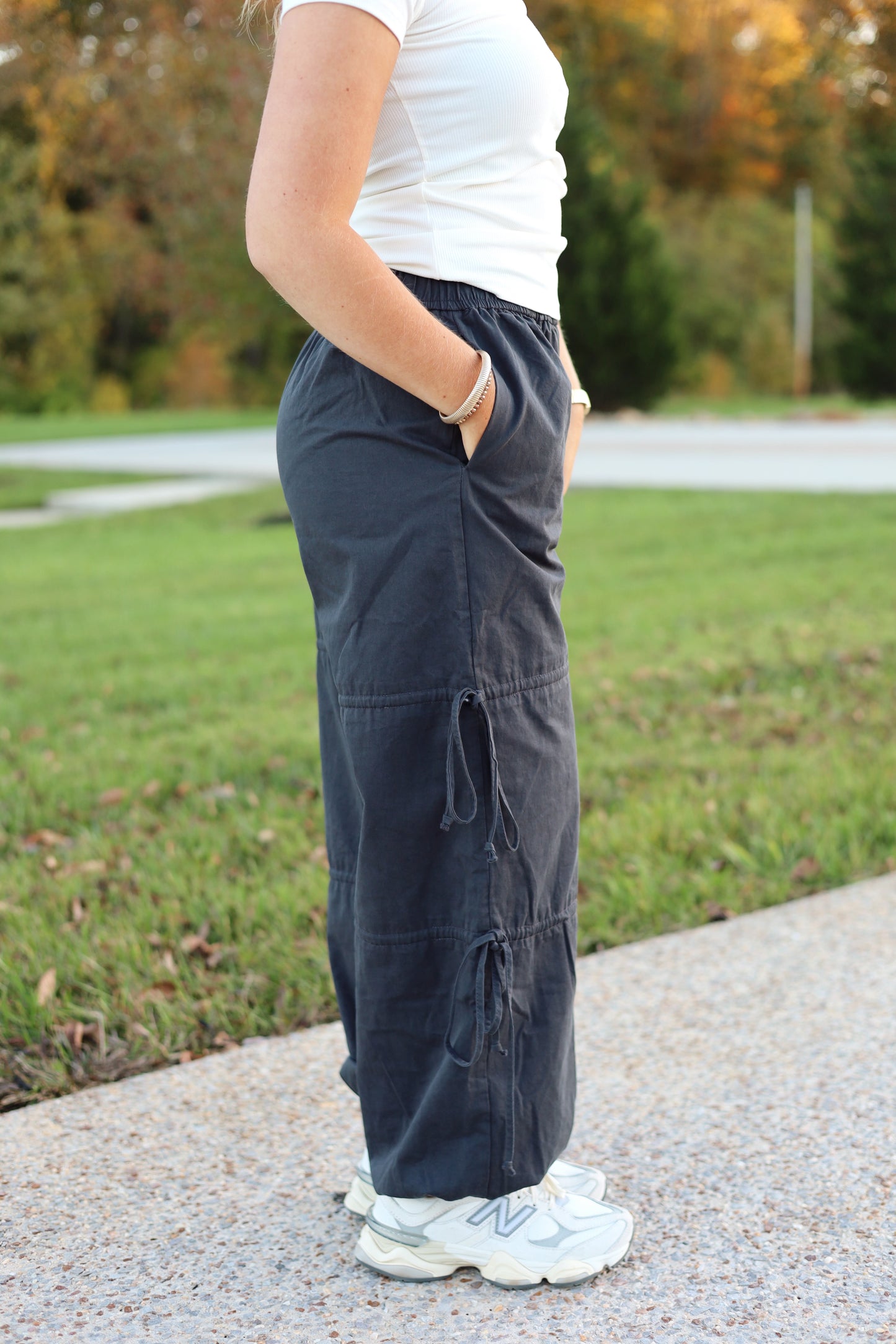 Ayla Ribbon Tie Jogger Pant