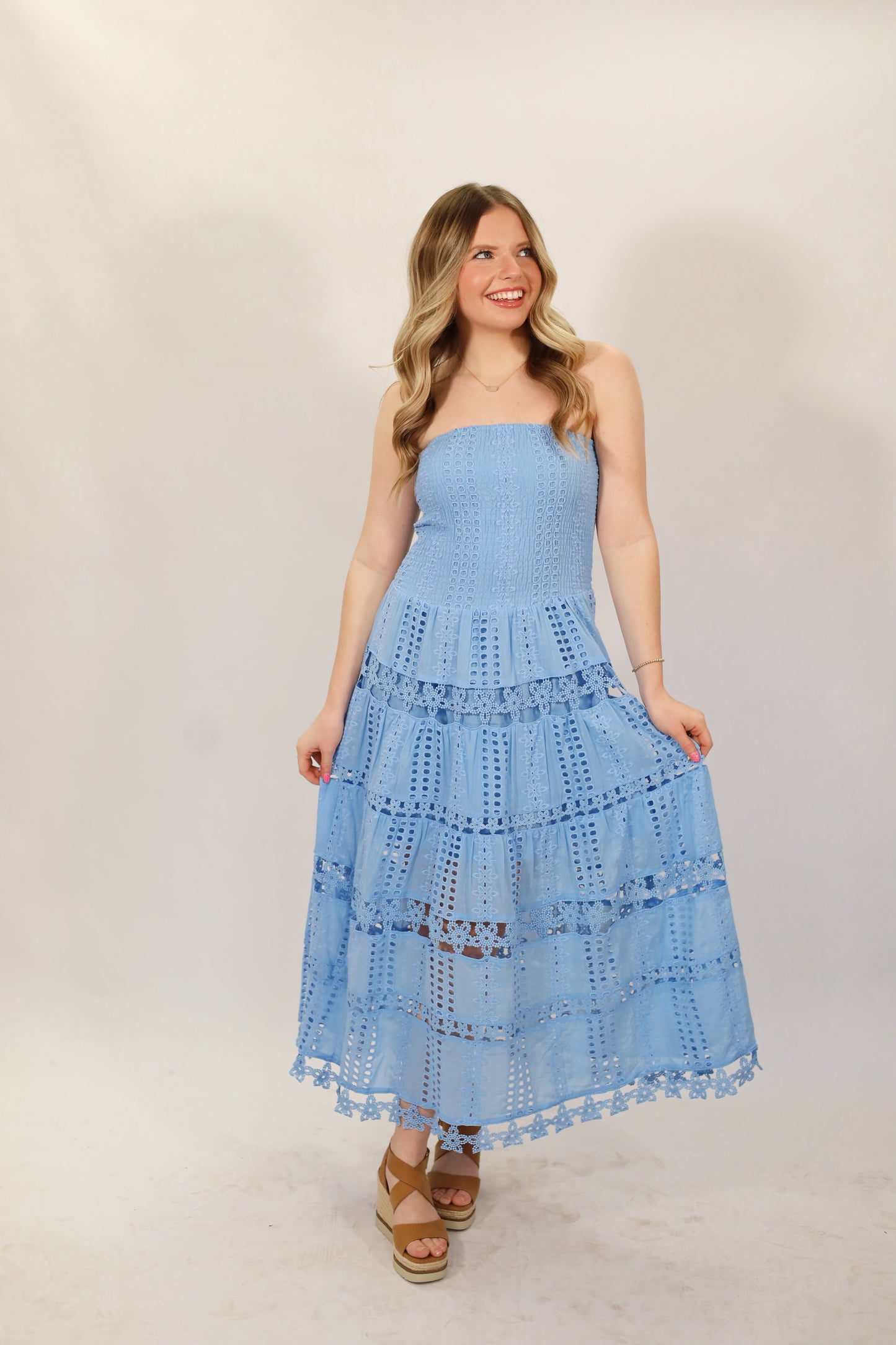 Ellie Eyelet Dress
