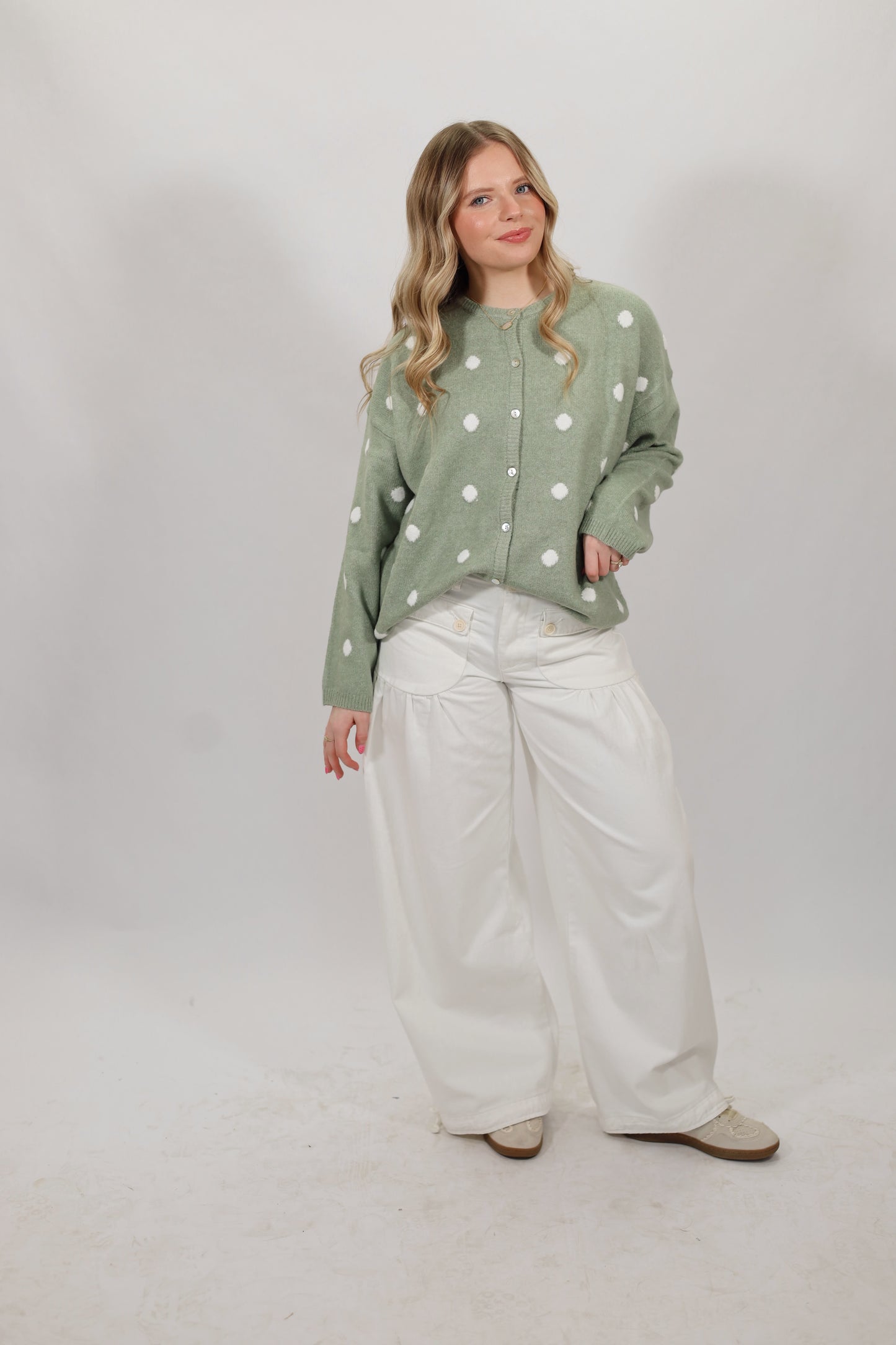 Dreamy Denim Button Front Jeans- WHITE