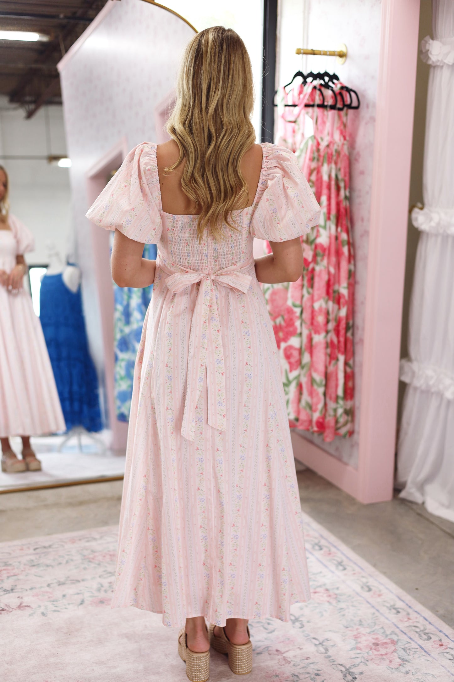 Bella Printed Midi Dress