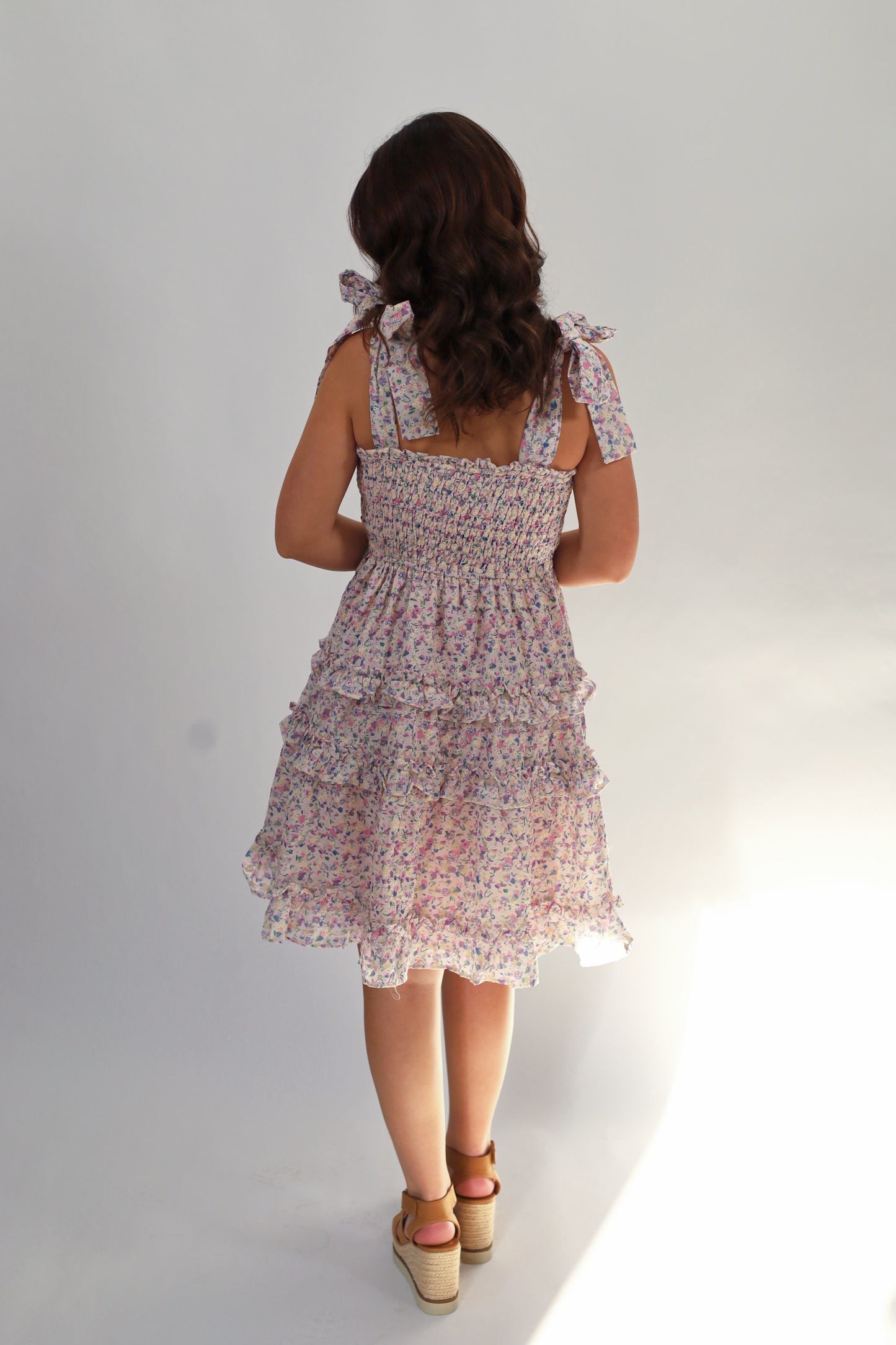 Ditsy Floral Ruffled Mini Dress