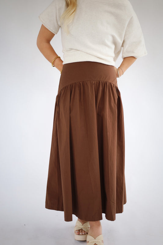 Coco Drop Waist Midi Skirt