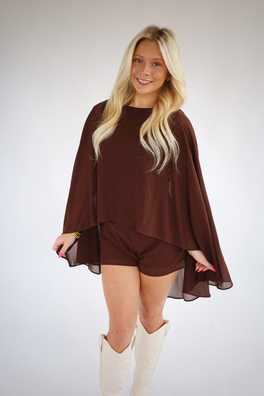 Paige Cape Romper