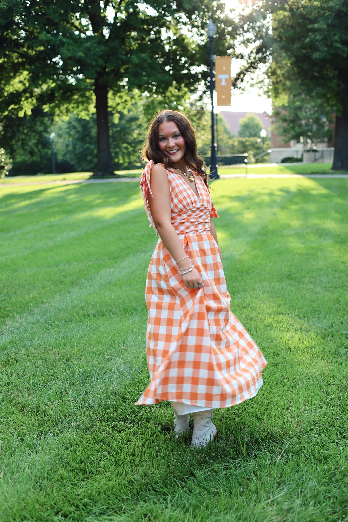 Checkered Neyland Dress