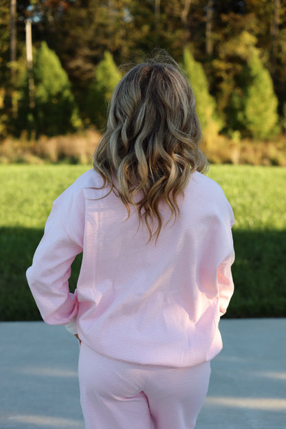 Raegan Pink Stripe Set