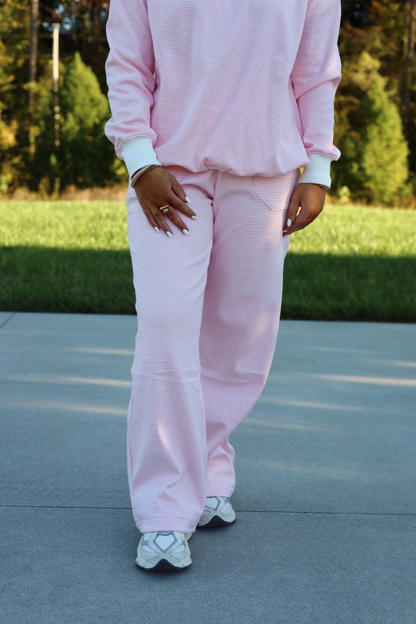 Raegan Pink Stripe Set