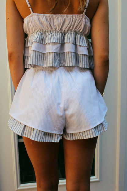 Mable Layered Striped Shorts