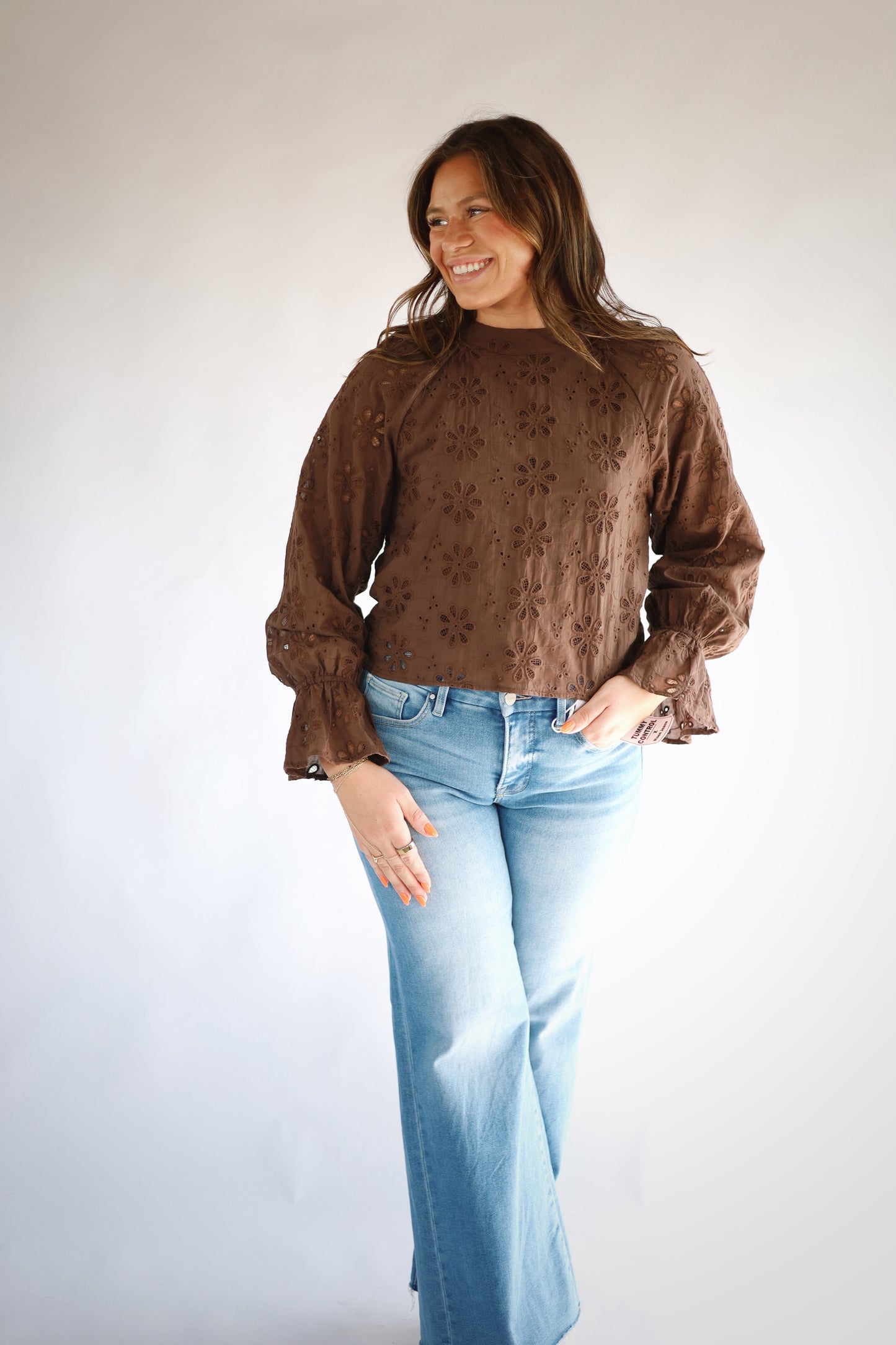 Kalani Eyelet Top